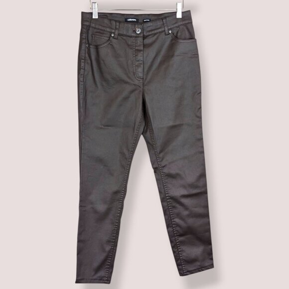 Olsen Brown Mona Slim Pants - Picture 6 of 11